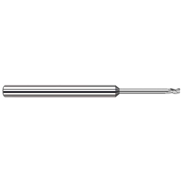 End Mill for Aluminum Alloys - Corner Radius, 0.0310" (1/32), Neck Dia.: 0.0300"